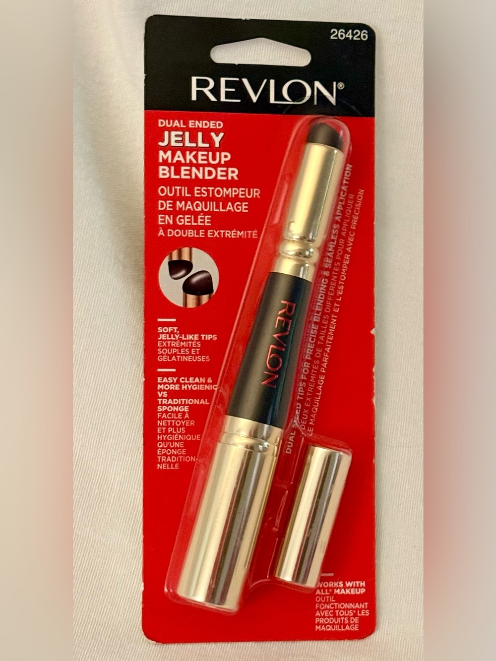 Revlon Dual Ended Jelly Makeup Blender Cream Blush/bronzer/shadow Apply Perfect